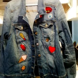 Graphic demin jacket